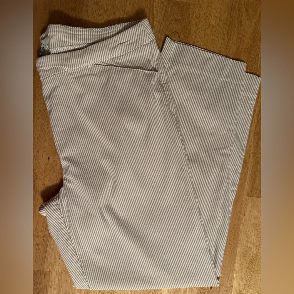 Zac & Rachel Beige Striped Chinos